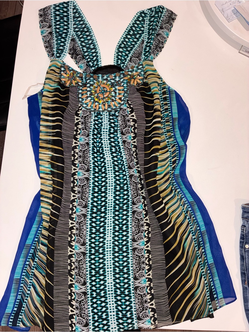 Women’s Blue & Teal Boho Dress